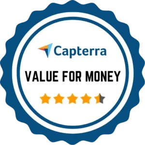 Capterra — Value for Money 4.5 stars