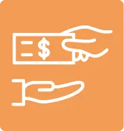 Icon showing payment